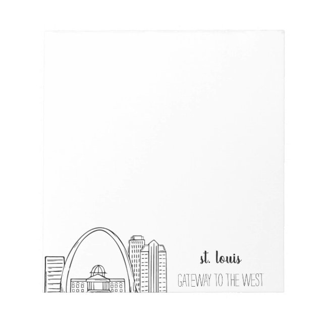 St. Louis Skyline Notepad (Front)