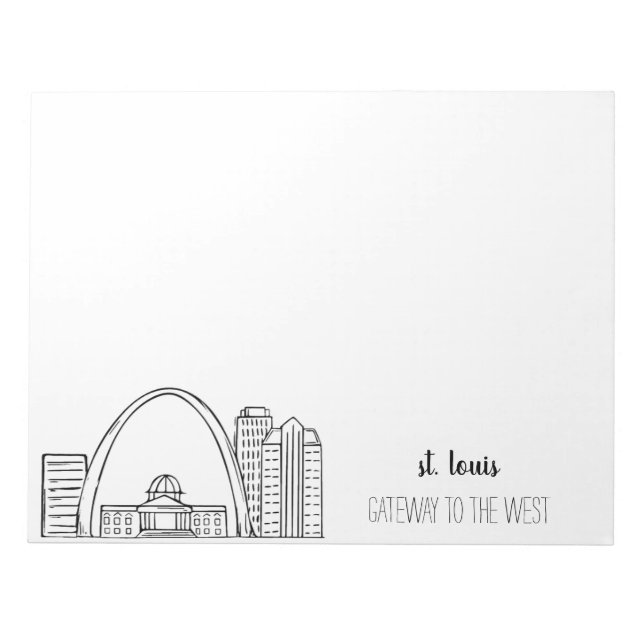 St. Louis Skyline Notepad (Front)