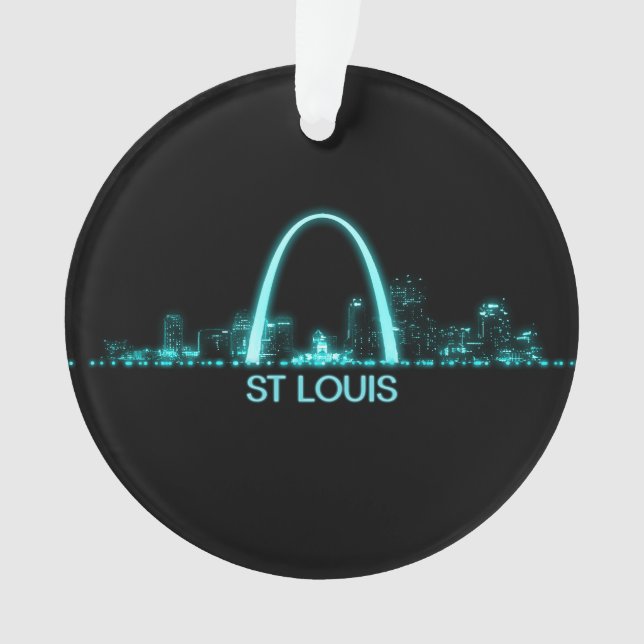 St Louis Skyline Ornament (Front)