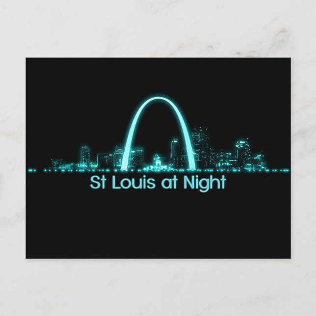 St Louis Skyline Postcard (Front)