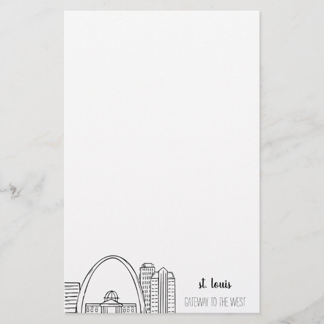 St. Louis Skyline Stationery (Front)