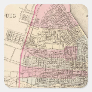 St Louis Square Sticker