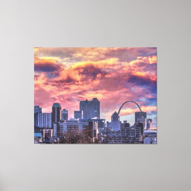 St. Louis Sunrise Canvas Print (Front)