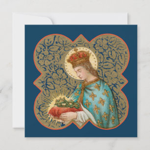 St. Louis the King in a Barbed Quatrefoil (BK 066)