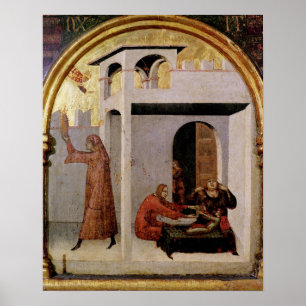 St. Louis Toulouse  appearing at bedside sick Poster