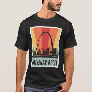 St Louis Vintage Gateway Arch National Park Souven T-Shirt