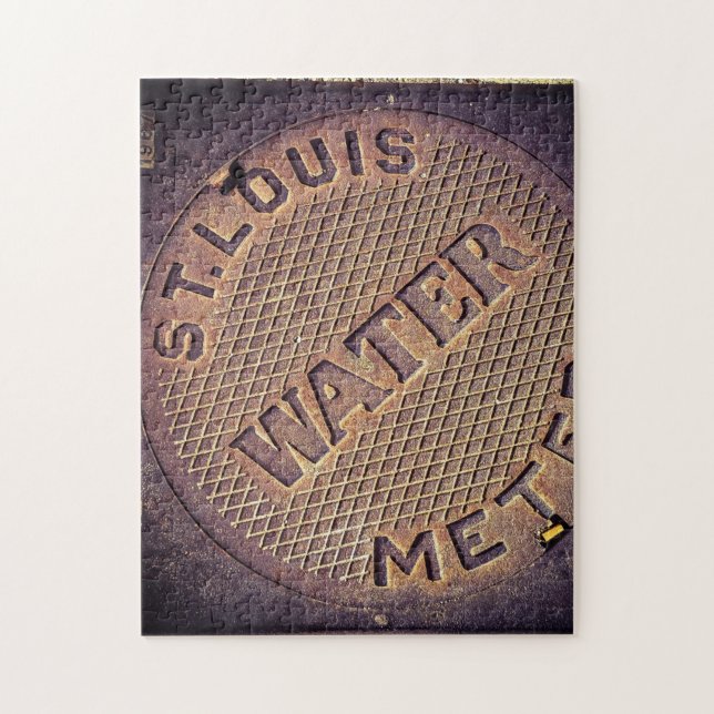 St. Louis Water Utility Cover - 11x14 - 252 pcs. Jigsaw Puzzle (Vertical)