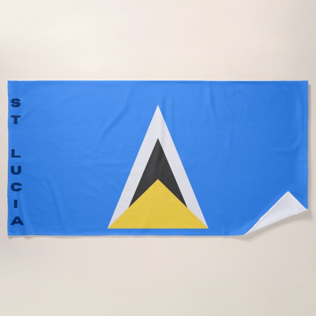 St Lucia Beach Towel (Front)