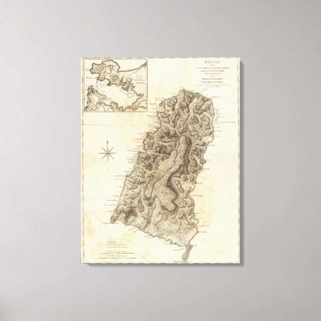 St Lucia Canvas Print (Front)