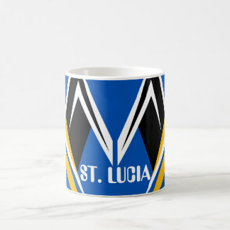 st. lucia classic colourful  coffee mug