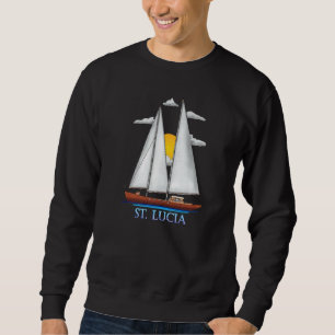 St Lucia Coastal Nautical Sailing Sailor Sweatshirt