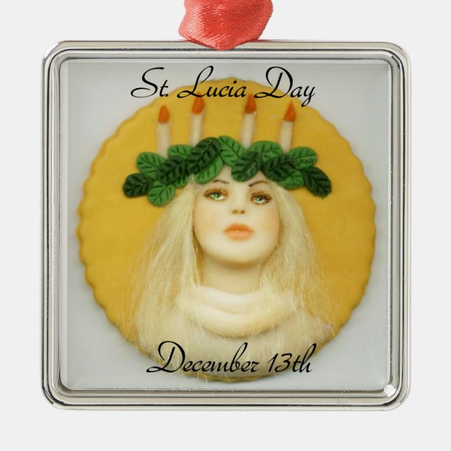 St. Lucia Day 094 JL Biel Metal Ornament (Front)