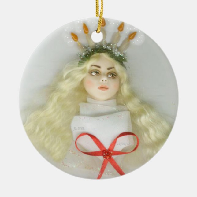 St. Lucia Day 177 JL Biel Ceramic Ornament (Front)
