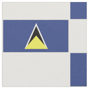 St. Lucia Flag fabric
