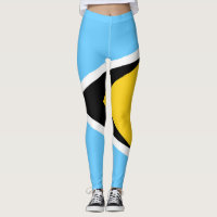 St.Lucia flag legging