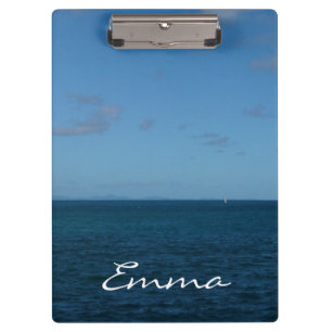 St. Lucia Horizon Blue Ocean Clipboard