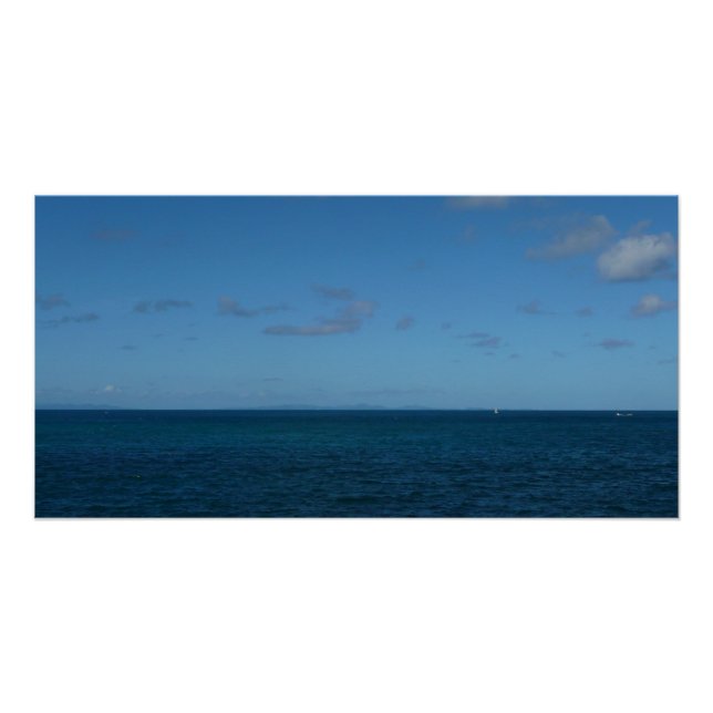St. Lucia Horizon Blue Ocean Poster (Front)