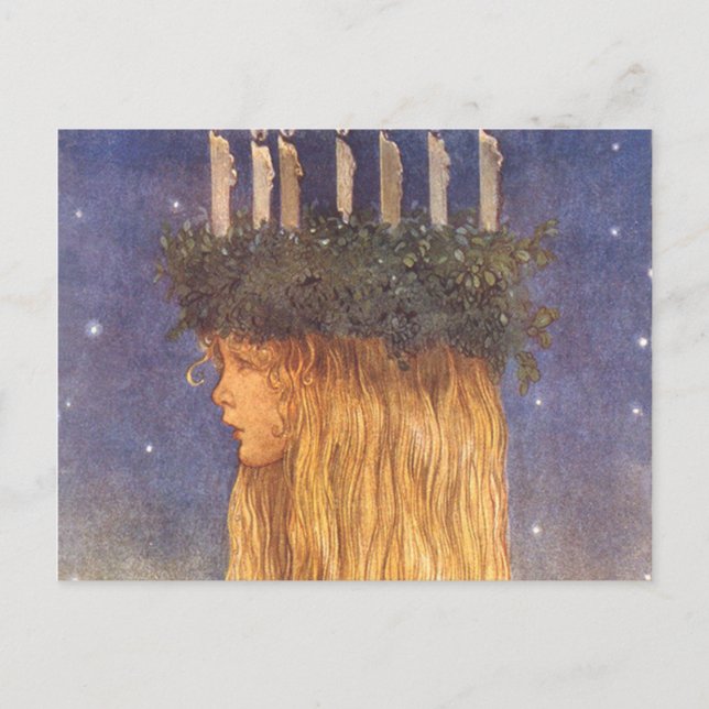 St Lucia John Bauer Postcard (Front)