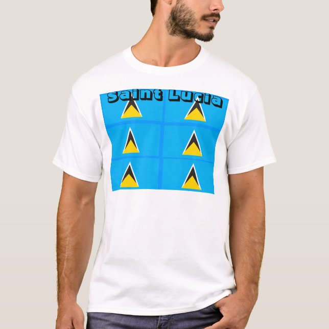 St. Lucia mens t-shirts (Front)