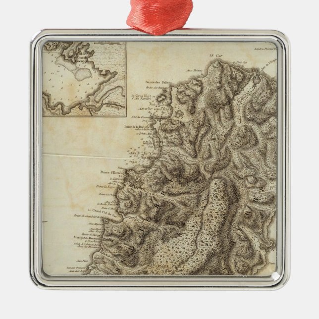 St Lucia Metal Ornament (Front)