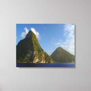 St Lucia Pitons Canvas Print