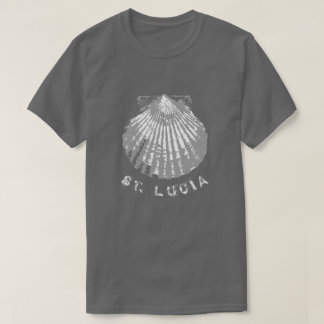 St. Lucia seashell distressed T-Shirt