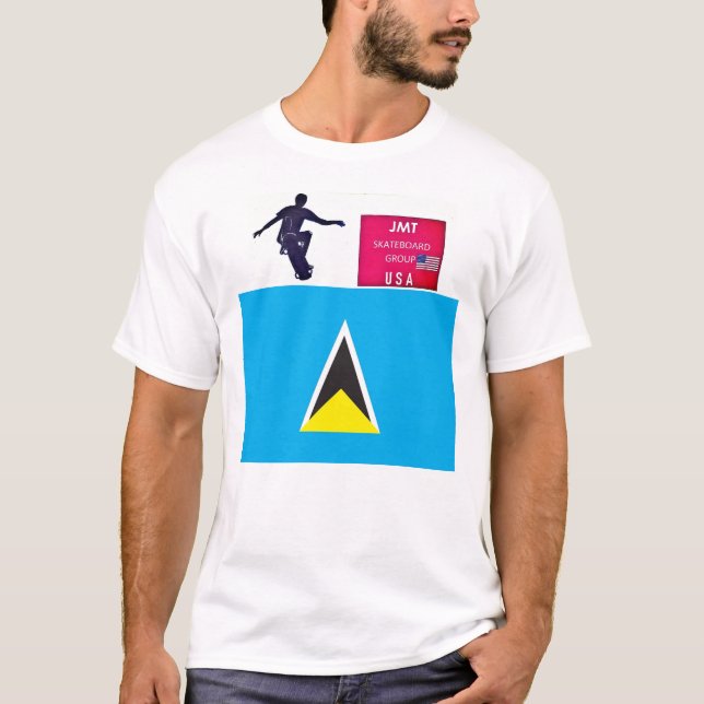 ST LUCIA  SK8  T-Shirt (Front)