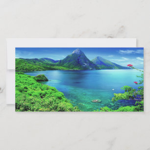 St. Lucia The Pitons Card
