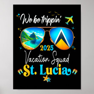 St. Lucia Vacation Family Friends Trip Cruise 2025 Poster