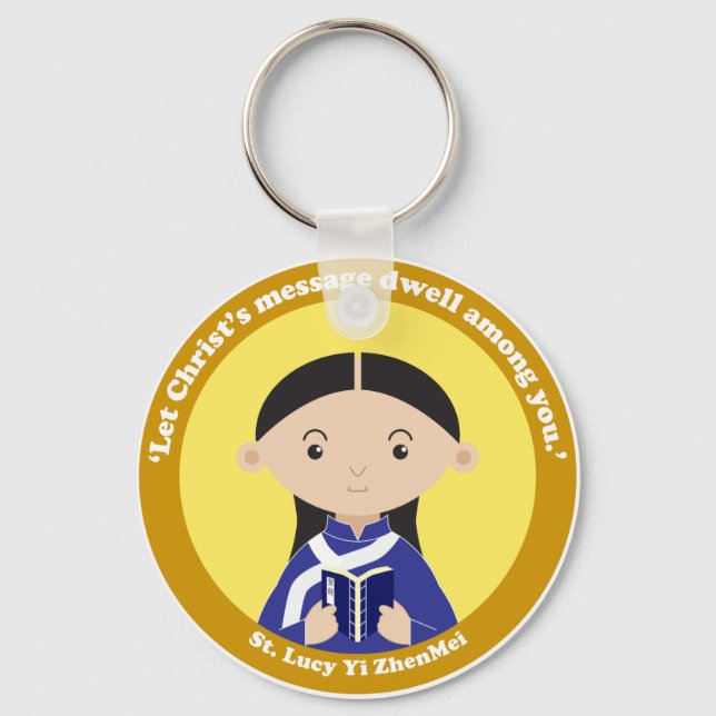 St. Lucy Yi ZhenMei Keychain (Front)