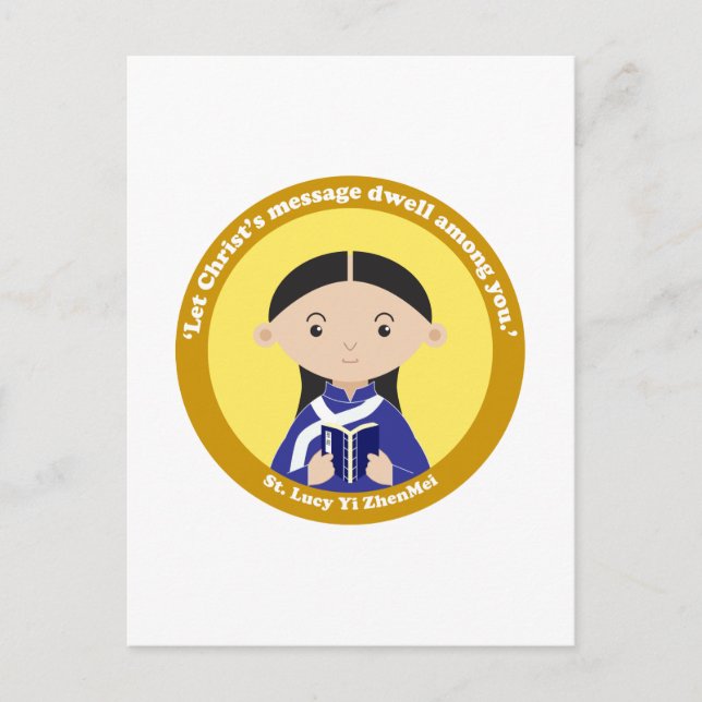 St. Lucy Yi ZhenMei Postcard (Front)