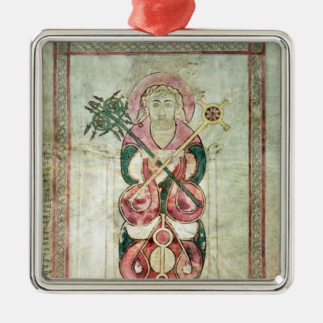 St. Luke and his winged calf Metal Ornament (Front)