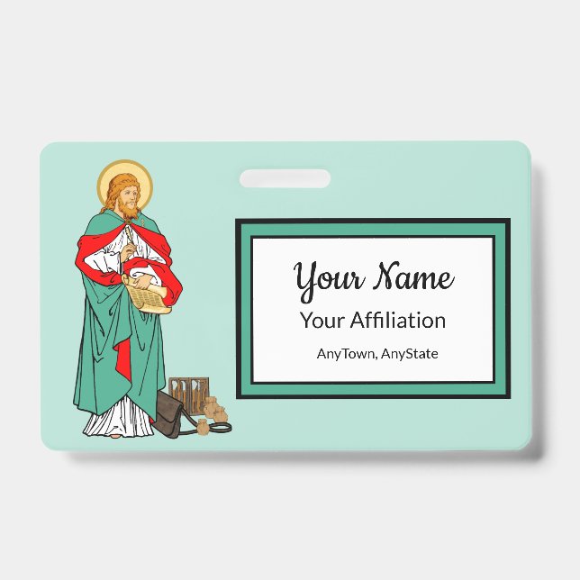 St. Luke, Beloved Physician (RLS 08; MedVers.) Badge (Front)