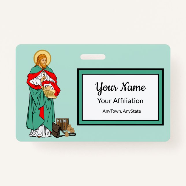 St. Luke, Beloved Physician (RLS 08; MedVers.) Badge (Front)