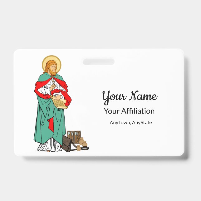 St. Luke, Beloved Physician (RLS 08; MedVers.) Badge (Front)