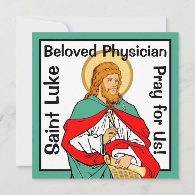 St. Luke, Beloved Physician (RLS 08; MedVers.) Card (Front)