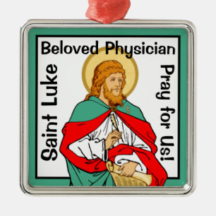 St. Luke, Beloved Physician (RLS 08; MedVers.) Metal Ornament