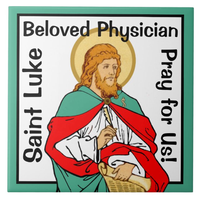 St. Luke, Beloved Physician (RLS 08; MedVers.) Tile (Front)