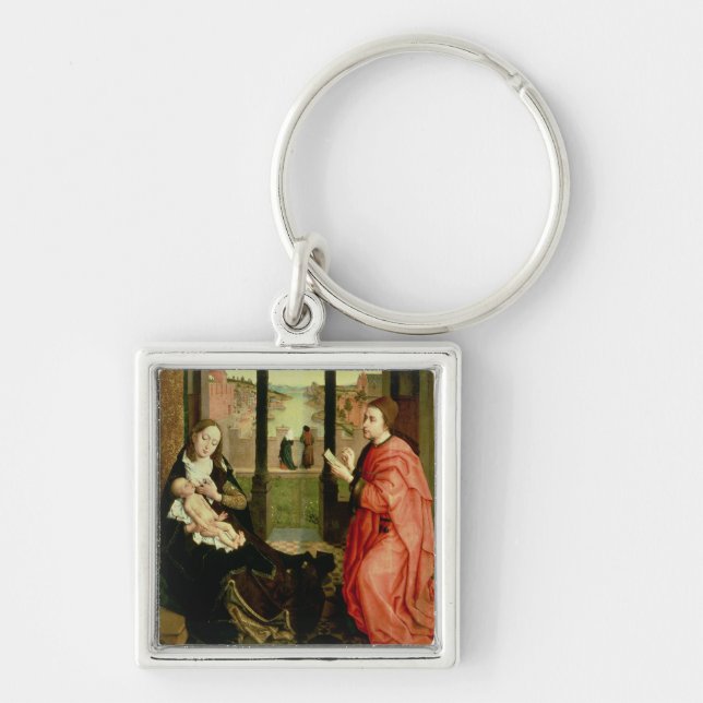 St. Luke Drawing a Portrait of the Virgin Keychain (Front)
