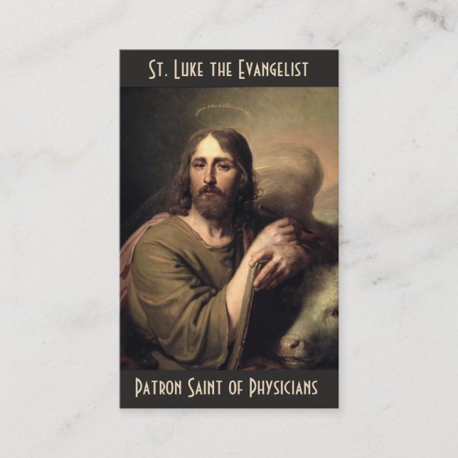 St. Luke Evangelist Patron des médecins Carte Sain (Devant)