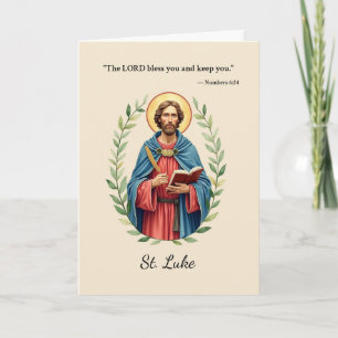St Luke God's Peace and Blessings with Scripture Card