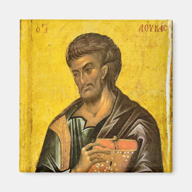 St. Luke Orthodox Christian Icon Magnet (Front)