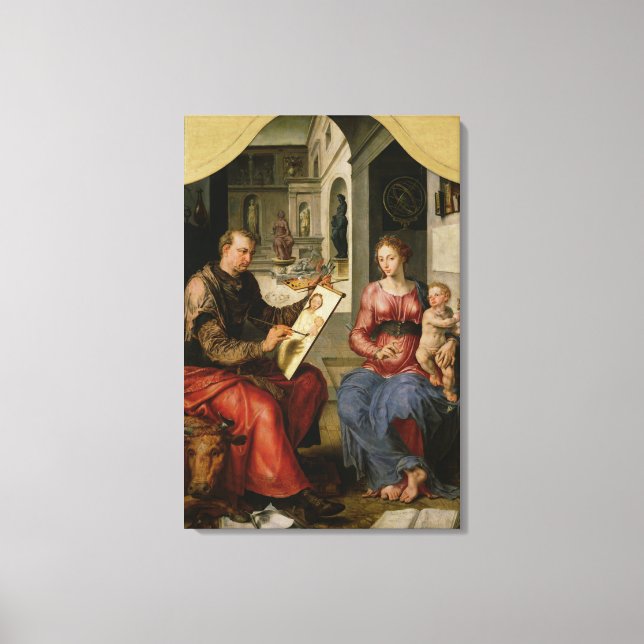 St. Luke Painting the Virgin, c.1545 Canvas Print (Front)