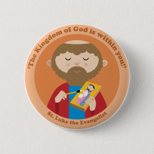 St. Luke the Evangelist 2 Inch Round Button