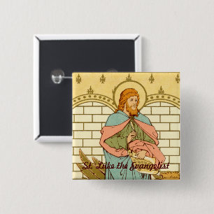 St. Luke the Evangelist (RLS 08) 2 Inch Square Button