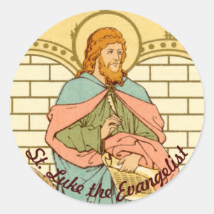 St. Luke the Evangelist (RLS 08) Classic Round Sticker