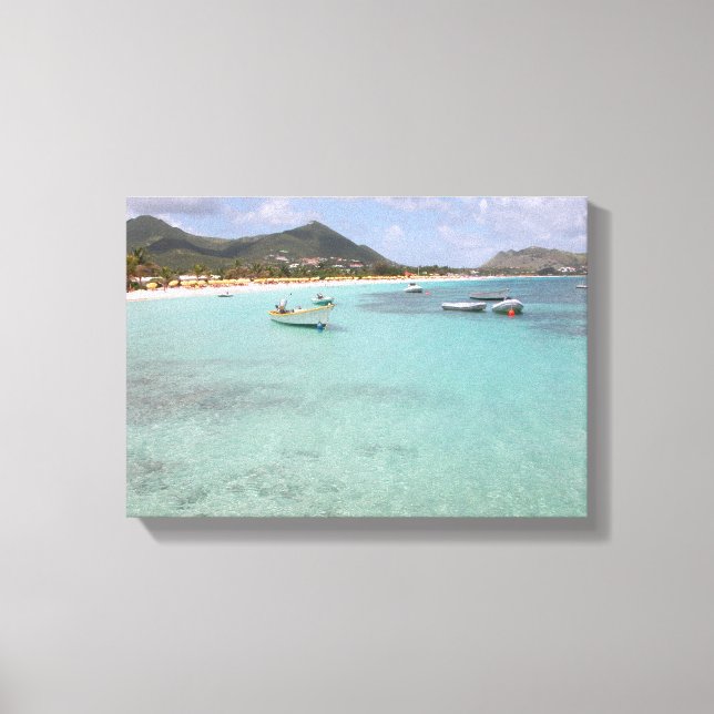 St. Maarten Beach Canvas Print (Front)
