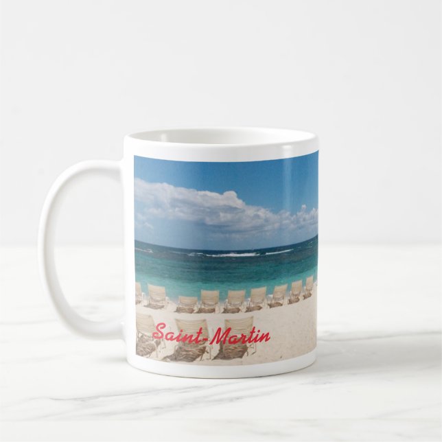 St. Maarten Caribbean Beach Mug (Left)