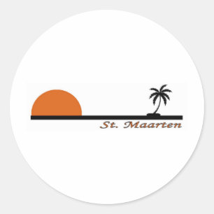 St. Maarten Classic Round Sticker