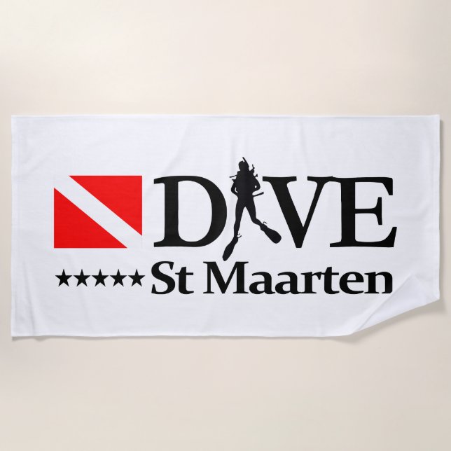 St Maarten DV4 Beach Towel (Front)
